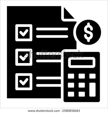 Finance Planning Icon Element For Design