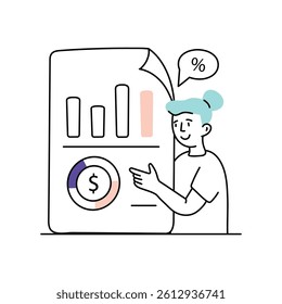 Finance planning Vector Style Illustrations 