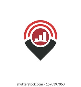 finance point logo design vector