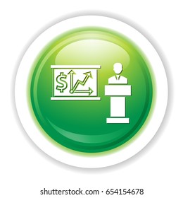finance presentation icon