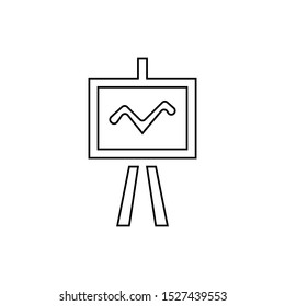 Finance presentation icon. Business board symbol