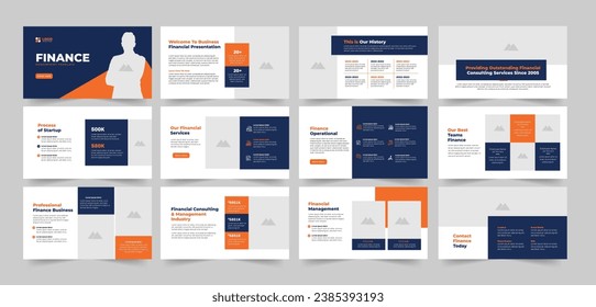 finance presentation template or business presentation Slide Design.