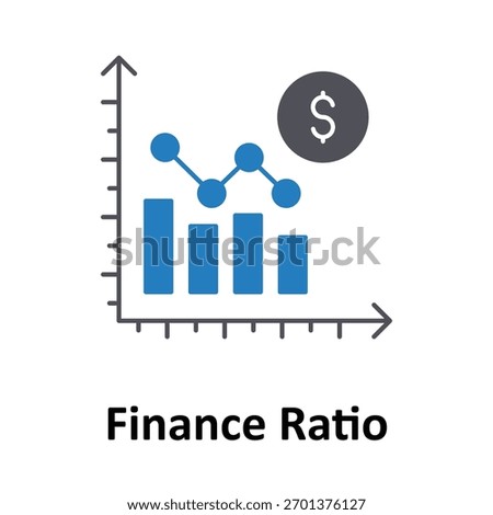 Finance Ratio Vector Icon which can easily modify or edit
