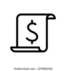 Finance Receipt Icon