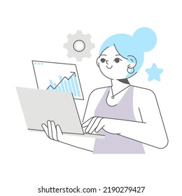 Finance related, bloop vector illustration concept. Editable colors, up scalable.
