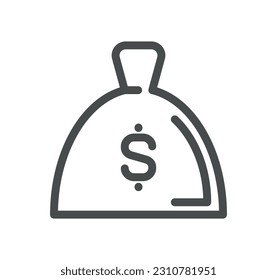 Finance related icon outline and linear vector.