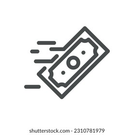 Finance related icon outline and linear vector.