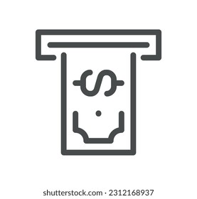 Finance related icon outline and linear symbol.
