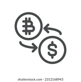 Finance related icon outline and linear symbol.
