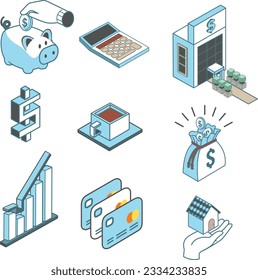 Finance Related Vector Line Icons 2 dimension. Contains such Icons as Taxes, Money Management, Bank . Editable Stroke. 48x48 Pixel Perfect.