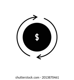 Icono de recarga financiera, eps 10