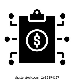 Finance Report Ai Icon Element For Design