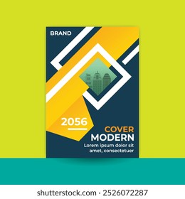 Portada del informe financiero, documento de la empresa, portada A4, cubierta de promoción comercial, presentación comercial, folleto, folleto, cubierta de marketing