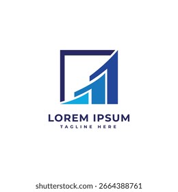 Informe financiero Diagrama de flujo Datos de marketing Diseño de logotipos Concepto moderno de moda mínima