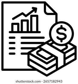 Elemento Ícone Do Relatório Financeiro Para Design