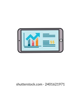 Finance, report, mobile, graph, pie, money, dollar Icon