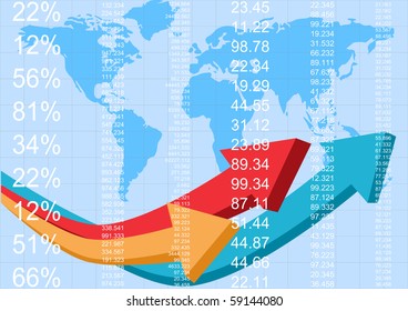 finance report, vector