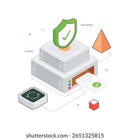 Finance Report  Vector Isometric Illustration. EPS 10 file