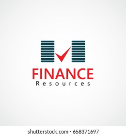 Finance Resources Logo Vector Template