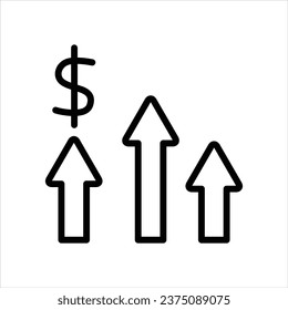 Finance sales analytics vector icon