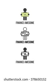 Finance services logotype or icon