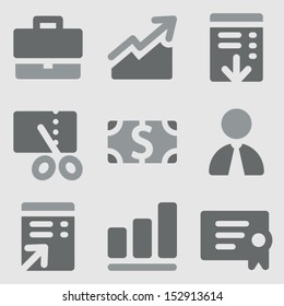 Finance set 1 web icons grayscale icons