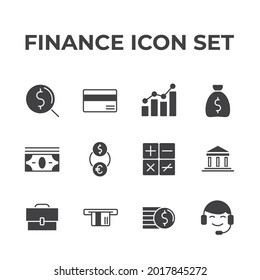 Symbol für Finanzsatz, einzelne Zeichensatz für Finanzierungen, Vektorgrafik