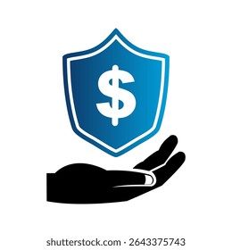 Finance shield icon design vector