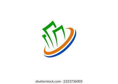 finance simple business logo design