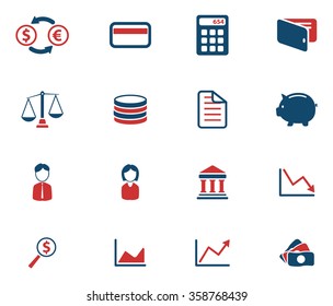 Finance simply icons for web