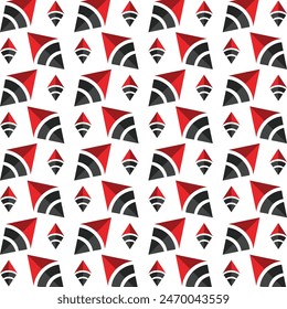 Finance specialized trendy multicolor repeating pattern vector illustration design