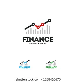 Finance Statistic Logo designs concept vector, Growing Stats and Graph logo template, Financial symbol icon