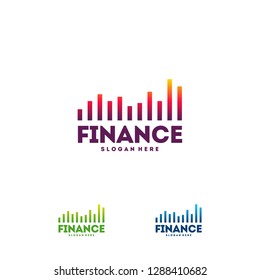 Financial Statistics Logo diseña el concepto vector, Growing Stats and Graph logo template, símbolo financiero icono