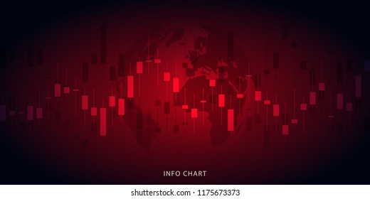 Finance statistics and data Analytics. Stock exchange market, investment, finance and trading. Trading platform. Perfect for web design, banner and presentation. Vector illustration.