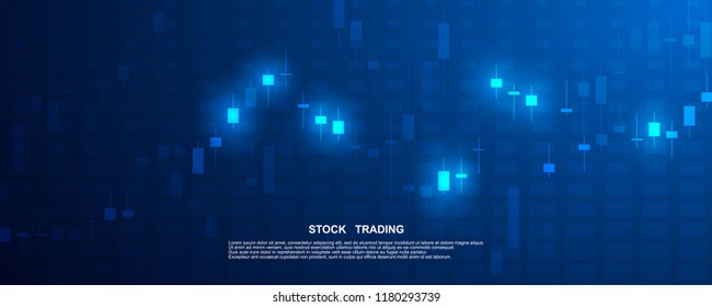 Finance statistics and data Analytics. Stock exchange market, investment, finance and trading. Trading platform. Perfect for web design, banner and presentation. Vector illustration.