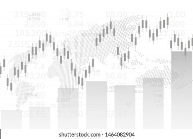 Finance statistics and data Analytics. Stock exchange market, investment, finance and trading. Trading platform. Perfect for web design, banner and presentation. Vector illustration.