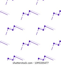 Finance statistics symbol wallpaper. Graph, diagram icon seamless pattern. Flat style illustration  on white background
