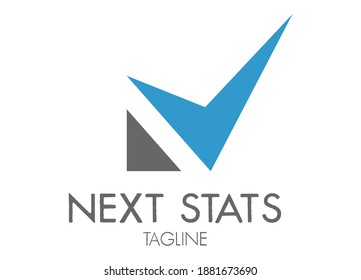 finance and stats logo design template