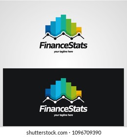 Finance Stats Logo Designs Template