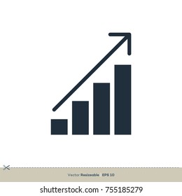 Finance Stock Chart Logo Template, Stock Exchange Vector  Illustration Design. Vector EPS 10.