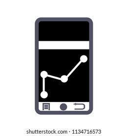 Finance strategy concept shown on a smartphone screen
