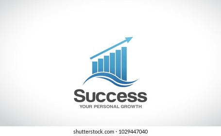 Finance Success Logo Vector Graphic Design