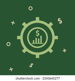 Vektorgrafik des Finanzsystems
