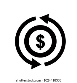 Finance, tax, and accounting vector icon.