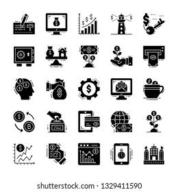 Finance And Tax Icons Set