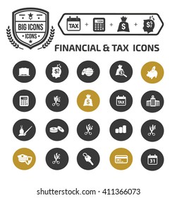 Finance and tax icons,vector