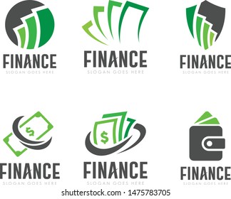 Finance and Tax Logo Set Design