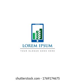 finance tech logo , mobile financial logo