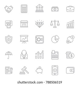 finance thin line icon