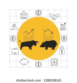 finance and trading cartoon